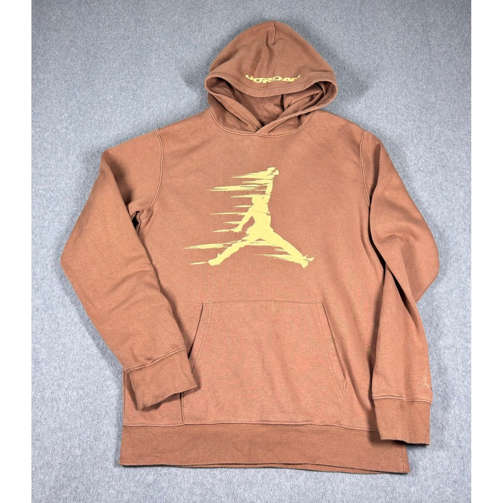 Jordan MVP Hoodie Youth XL Unisex Fleece Pullover Brown Sweater - Picture 1 of 6